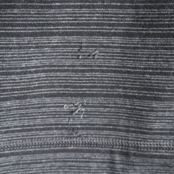 Vntg Champion Men's Sz M Grey Striped Crewneck Pullover Stretch‎ Sweatshirt Top - Picture 10 of 13